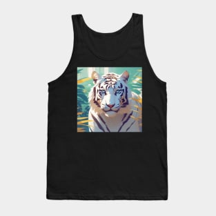 Royal White Tiger Tank Top